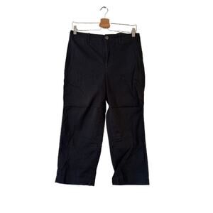 Chico's Capri Crop Pants Women's 0.5 Small Black High Rise Straight Leg Casual